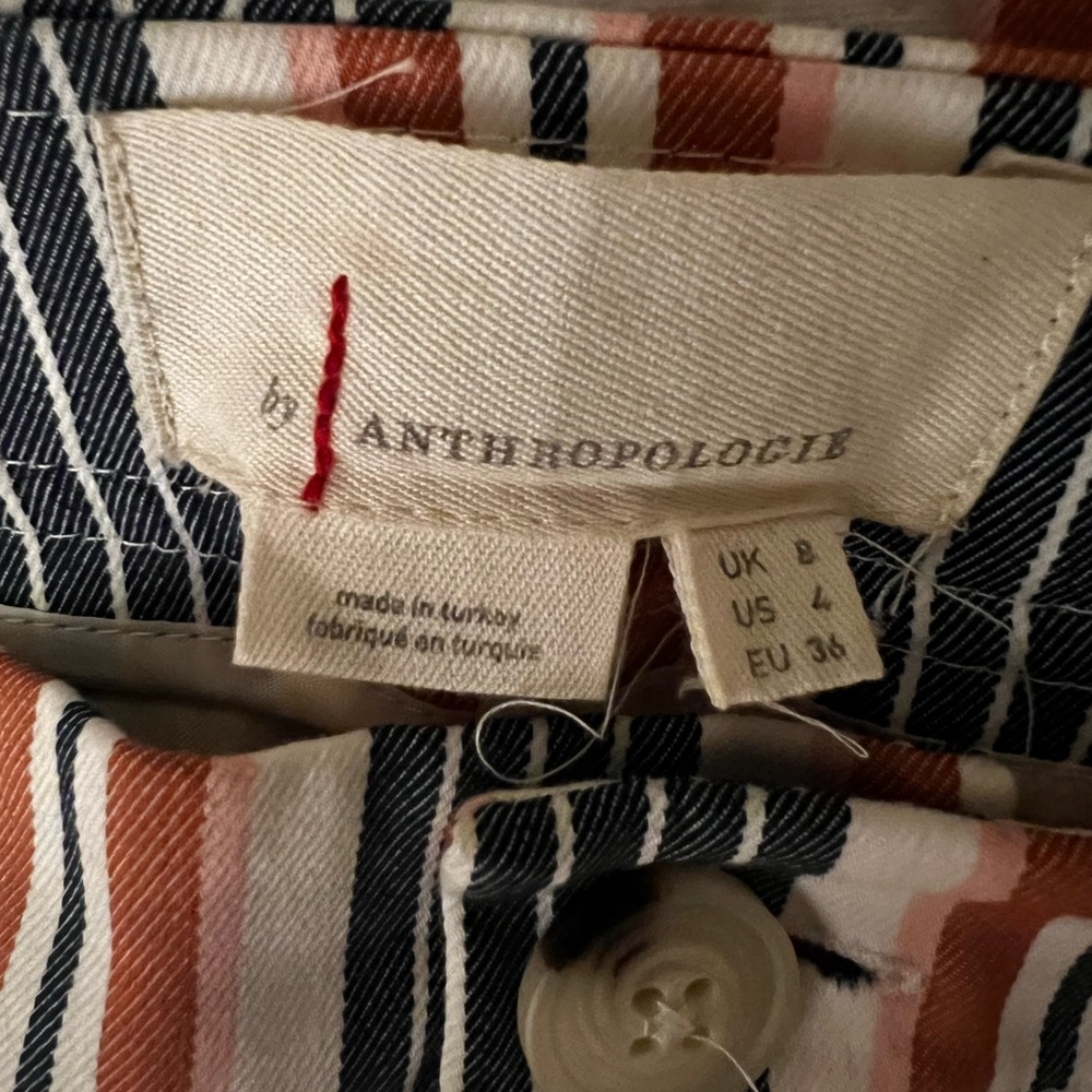 Anthropologie stripped trousers